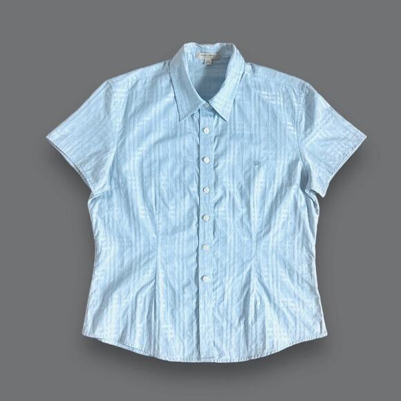 Burberry London Blue Plaid ButtonUp Shirt | Size L - Picture 1 of 6